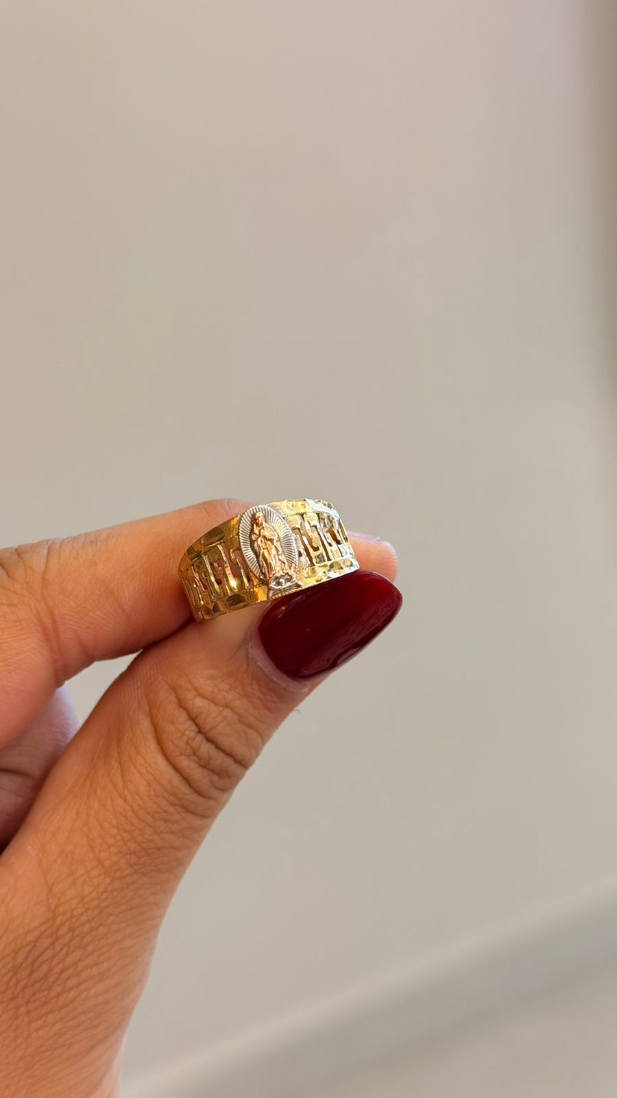 DUMMY - ANILLO VIRGEN GUADALUPE 14K 2.8